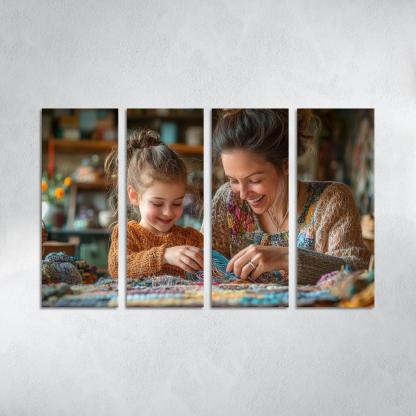 Threads Of Time A Mothers Lifelong Journey Canvas Paintings Frame