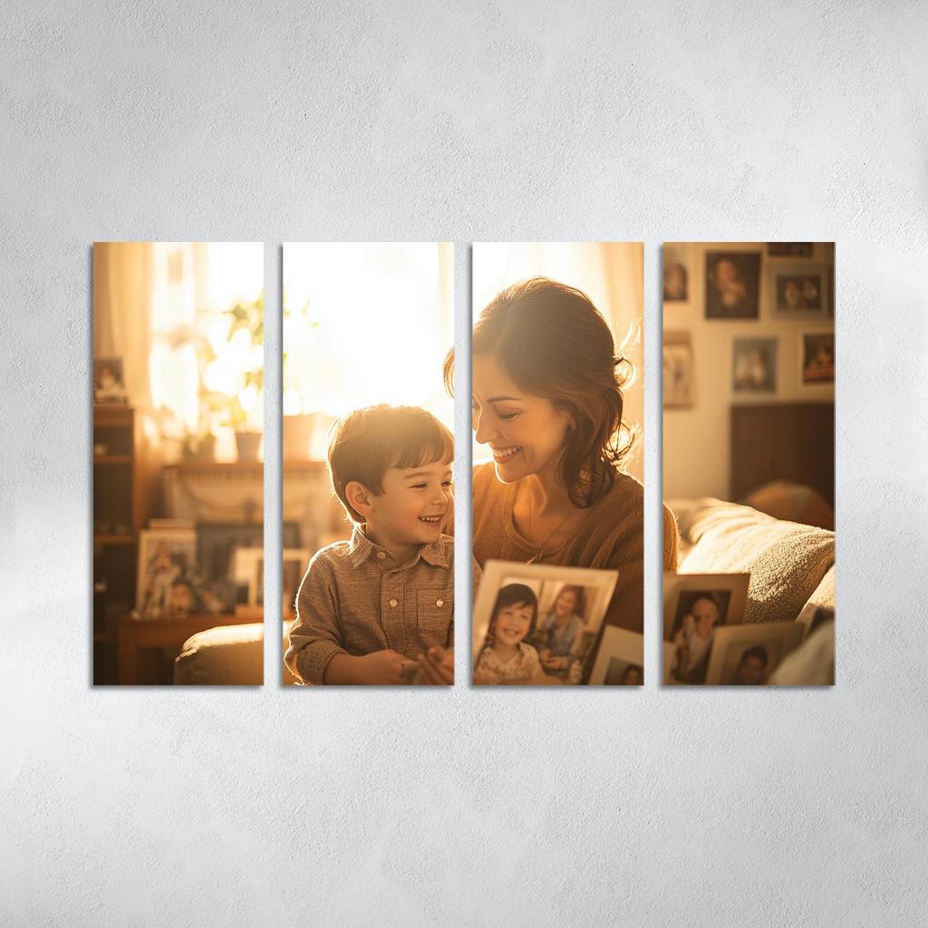 Moments In Time A Mother's Embrace Through The Years Canvas Paintings Frame