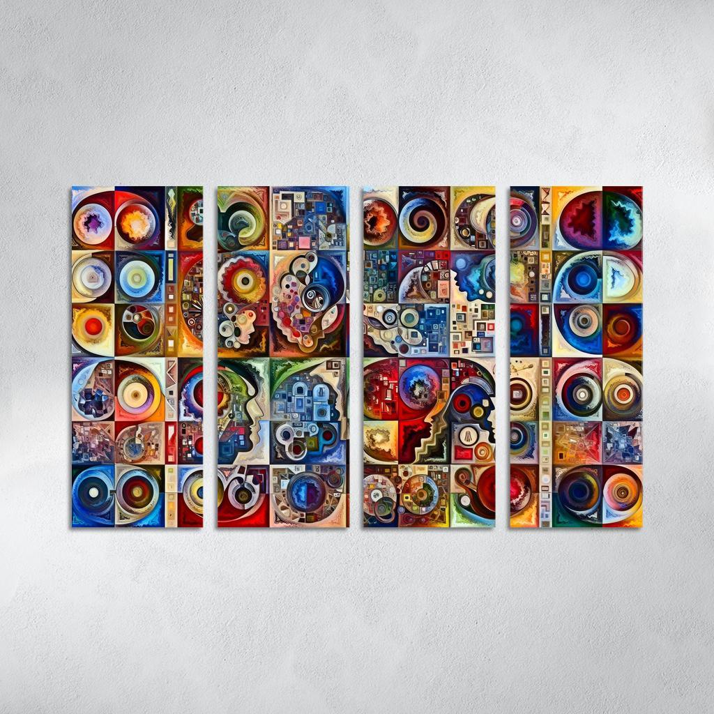 Crisis Of Identity Exploring Intersectionality Multi-panel Paintings