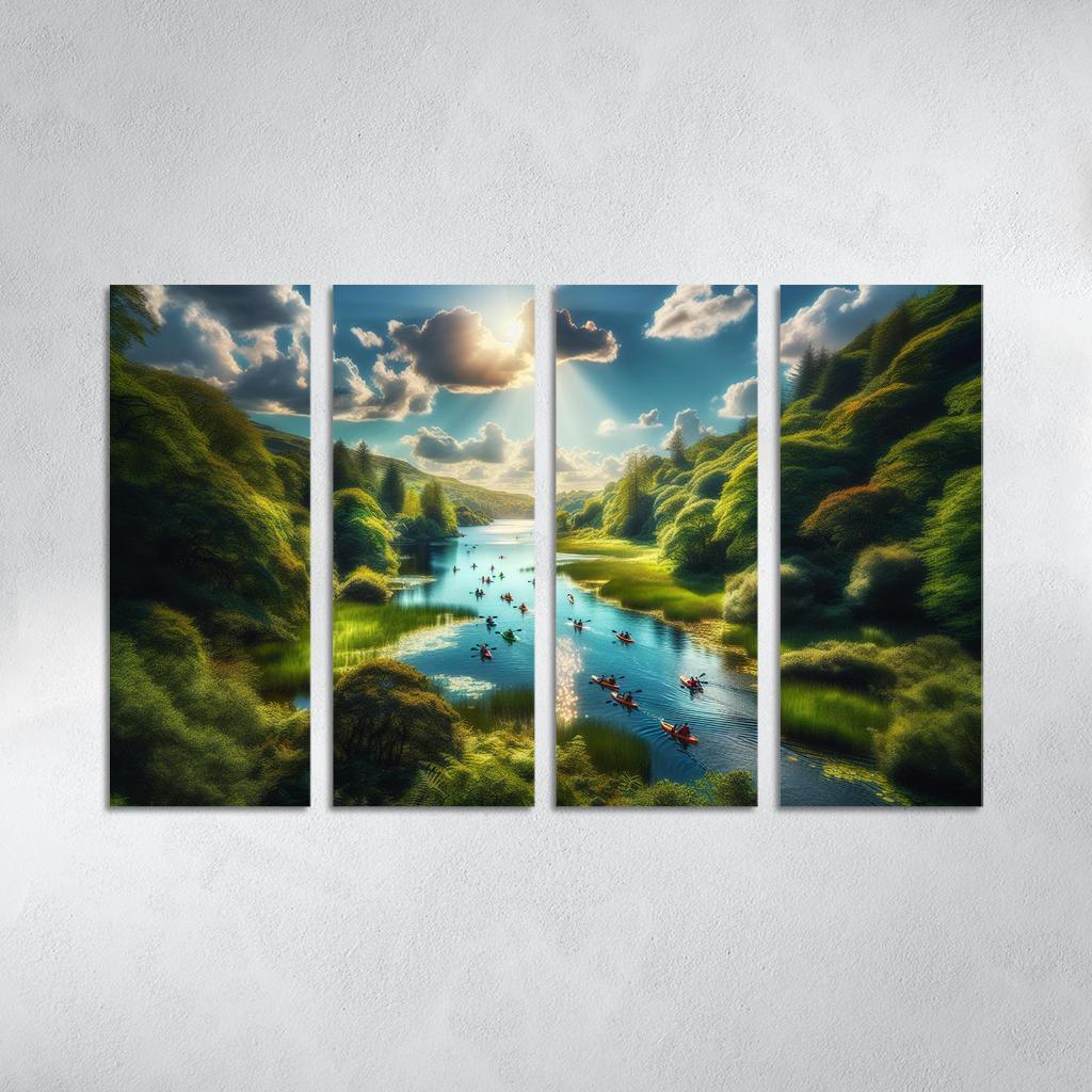 Crystal Waters Ideal For Kayaking Adventures Abstract Paintings Frame