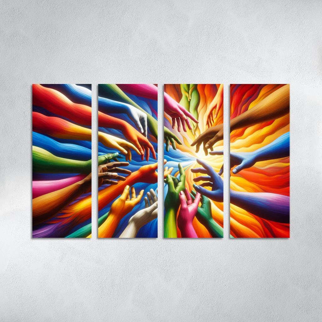 Building Bridges Unity In Diversity Custom Paintings Frame