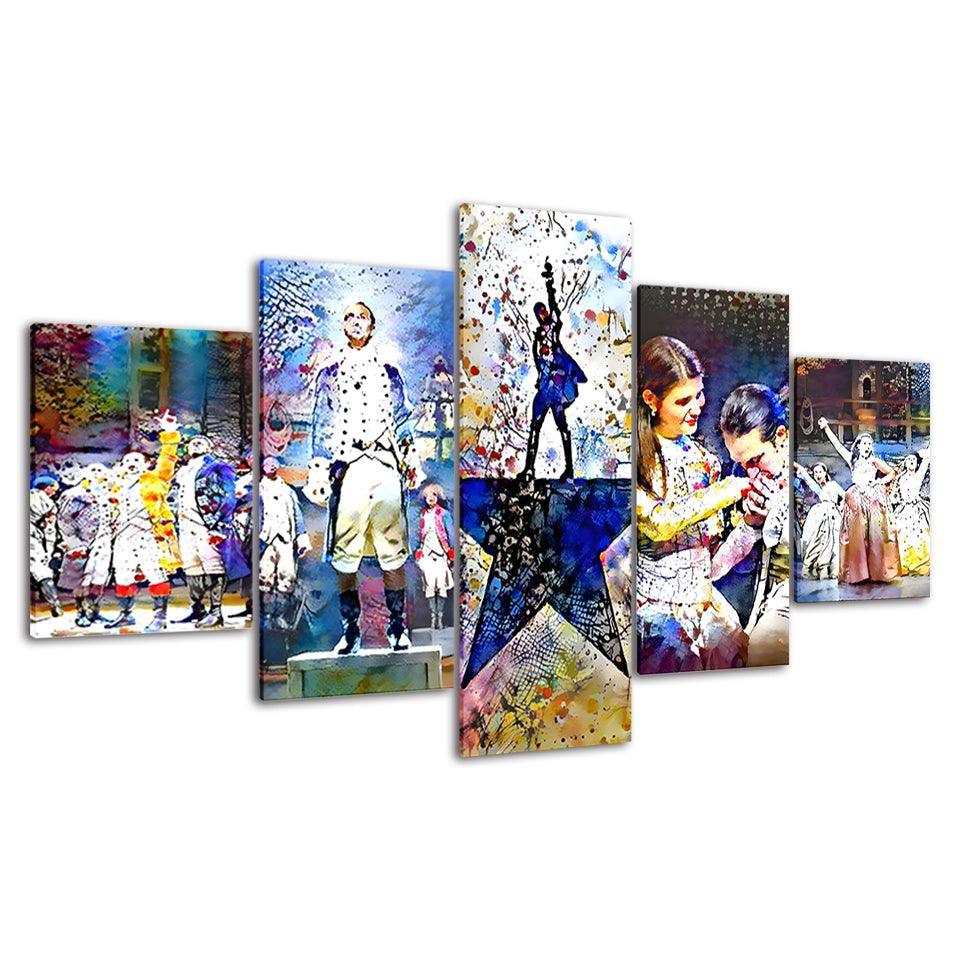 The Musical 5 Piece HD Multi Panel Canvas Wall Art Frame-Original Frame