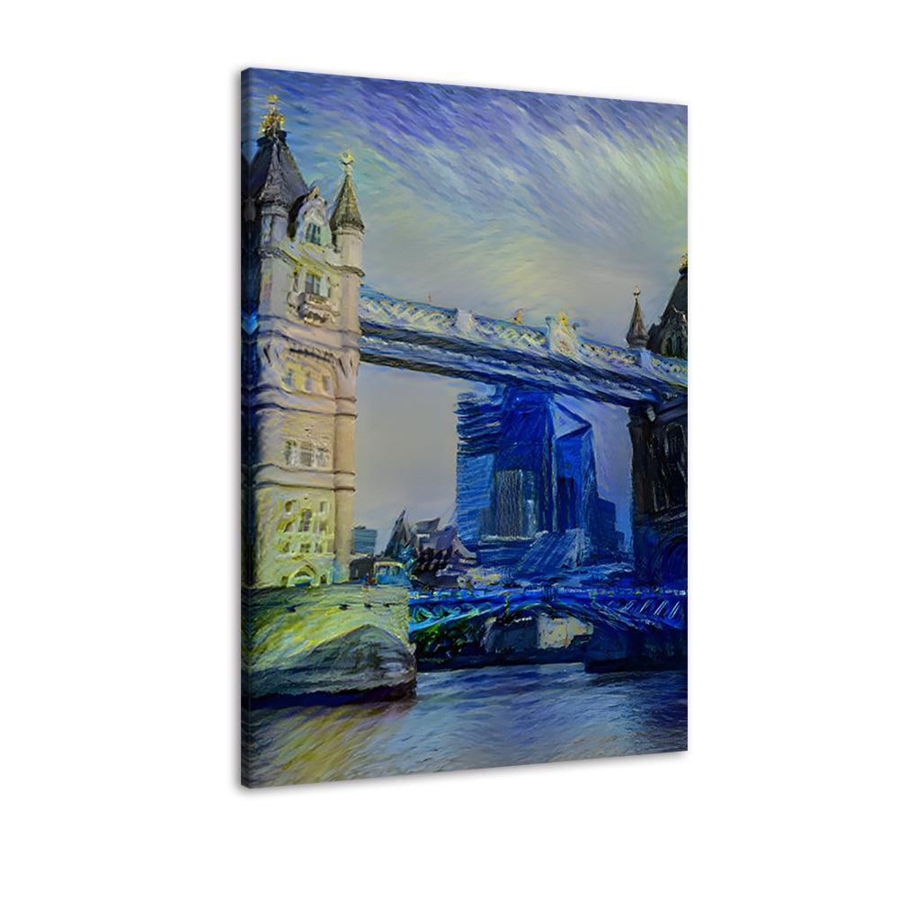 London Bridge 1 Piece HD Multi Panel Canvas Wall Art Frame-Original Frame