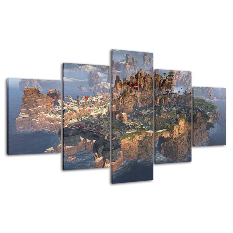 5 Piece Battlefield HD Multi Panel Home Decor Canvas-Original Frame