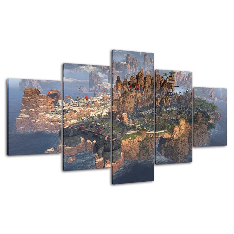 5 Piece Battlefield HD Multi Panel Home Decor Canvas-Original Frame