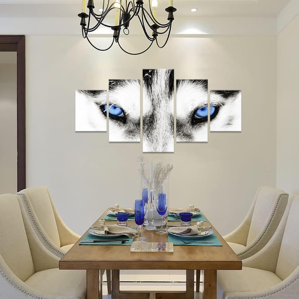 Large Wolf Canvas Wall Art Multi Panel Set