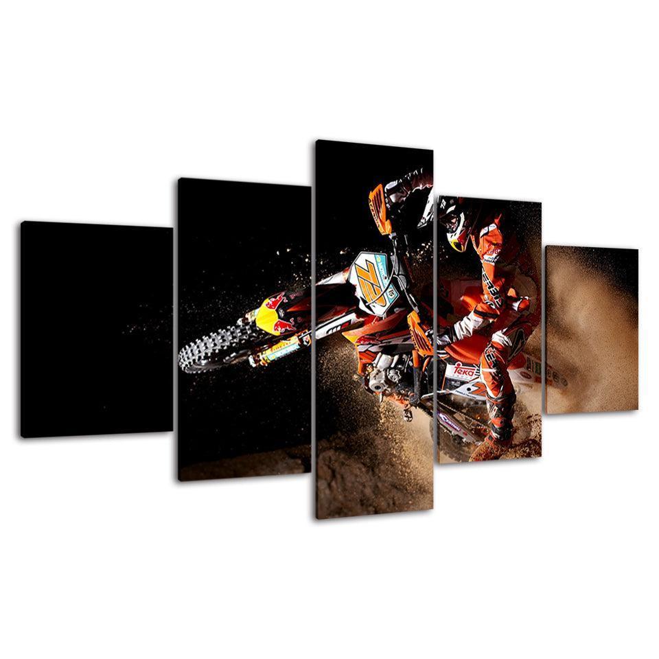Adrenaline-Fueled Motocross Canvas Collection for Wall Decoration-Original Frame