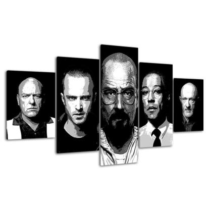 Breaking Bad 5 Piece HD Multi Panel Canvas Wall Art Frame-Original Frame