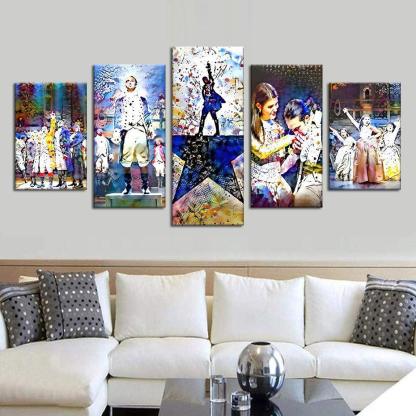 Hamilton 5 Piece HD Multi Panel Canvas Wall Art Frame-Original Frame
