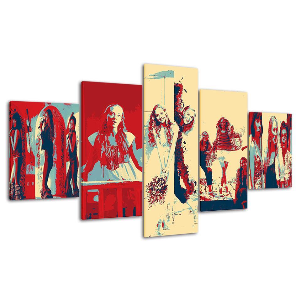 Mamma Mia Movie 5 Piece HD Multi Panel Canvas Wall Art Frame-Original Frame