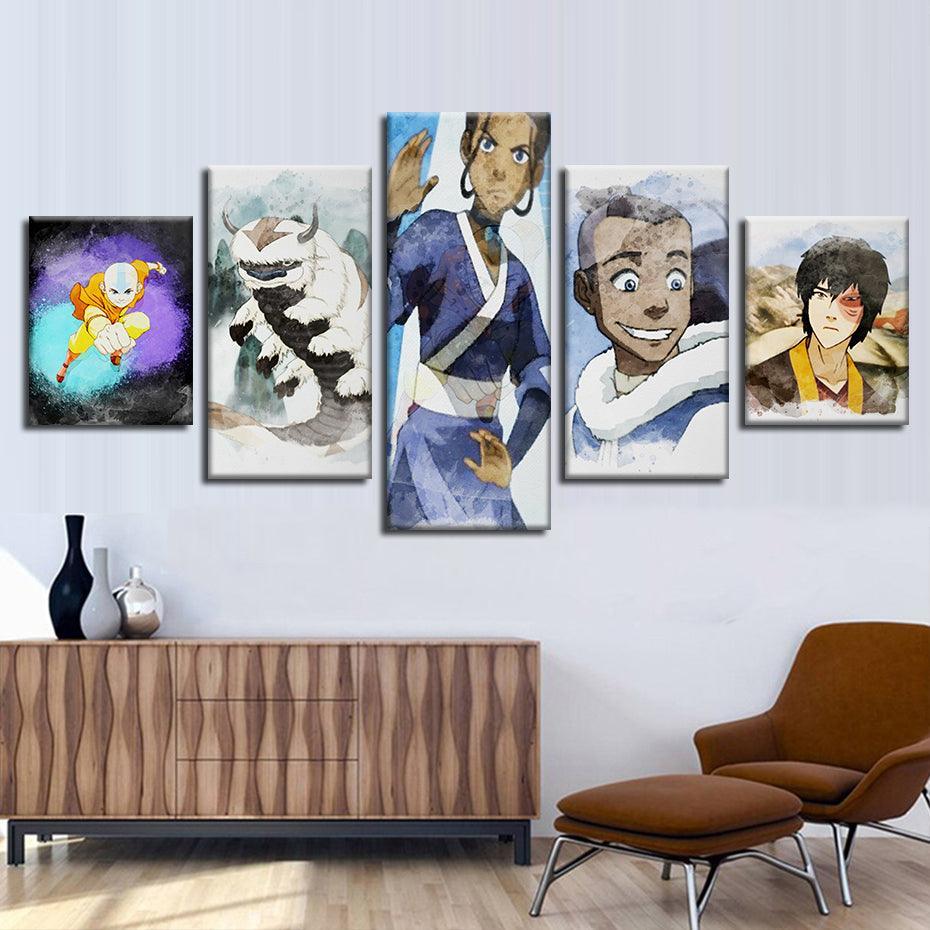 Avatar 5 Piece HD Multi Panel Canvas Wall Art Frame-Original Frame