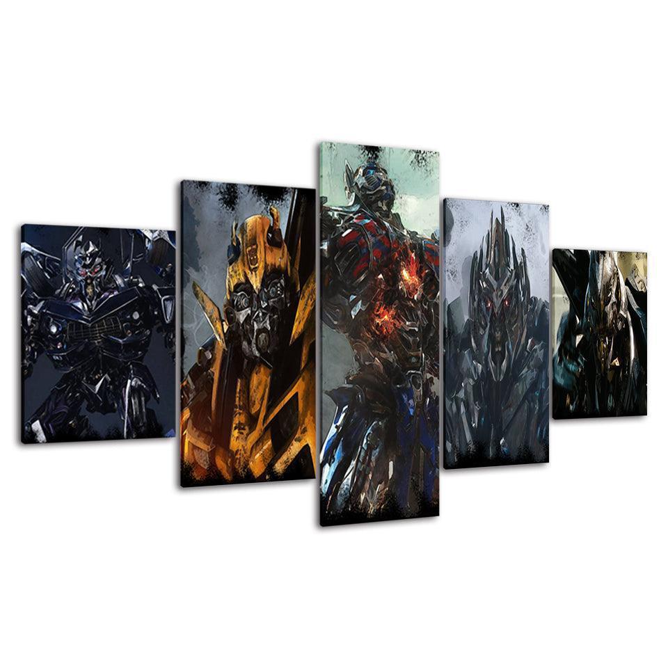 Transformers 5 Piece HD Multi Panel Canvas Wall Art Frame-Original Frame