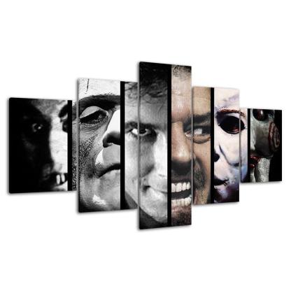 Horror Movies Characters HD Multi Panel Canvas Wall Art Frame-Original Frame