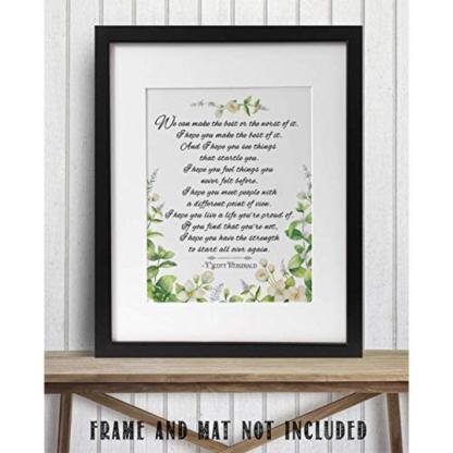 Quotes Book Page Wall Art Print-Original Frame