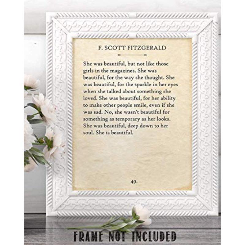 Quotes Book Page Wall Art Print-Original Frame