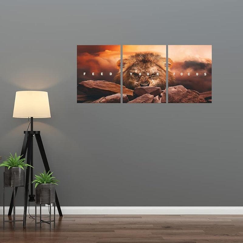 Inspirational Wall Art Canvas Set For Motivation And Success-Original Frame
