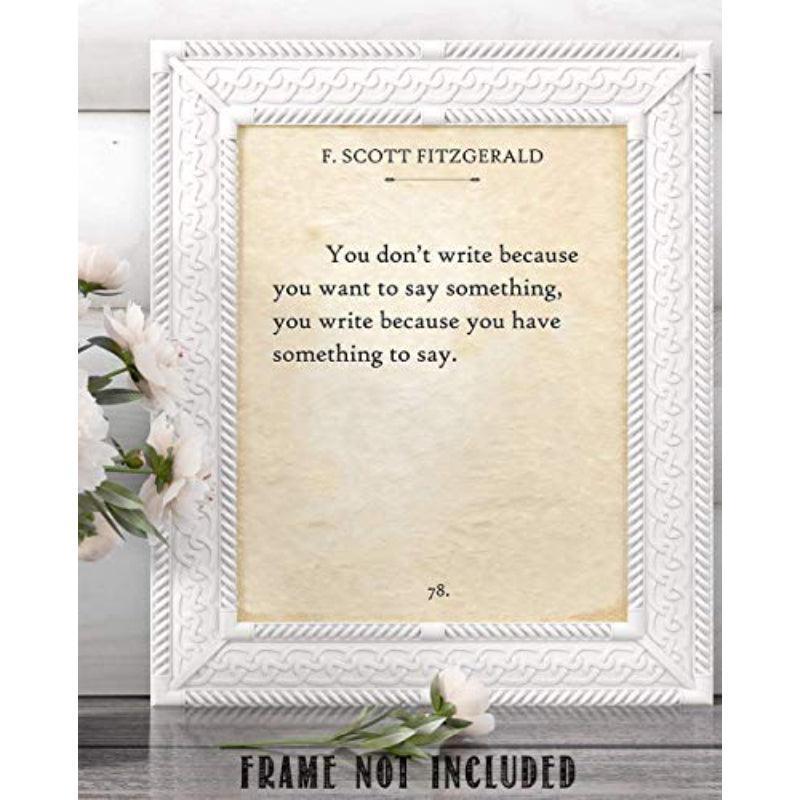 Quotes Book Page Wall Art Print-Original Frame