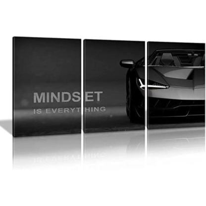 3 Panels Modern Framed Canvas Wall Art Poster Frames-Original Frame