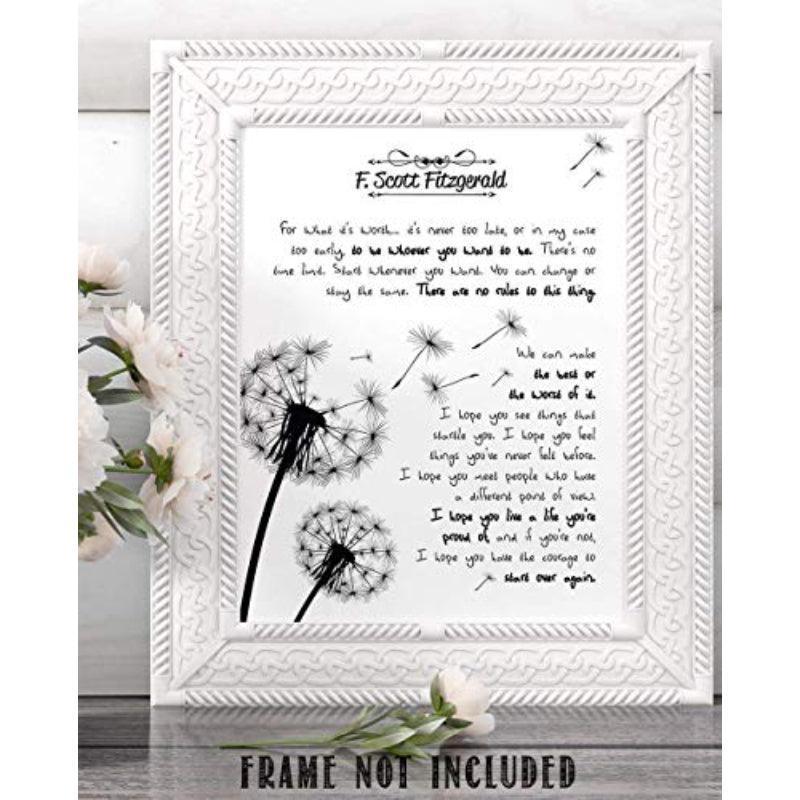 Quotes Book Page Wall Art Print-Original Frame