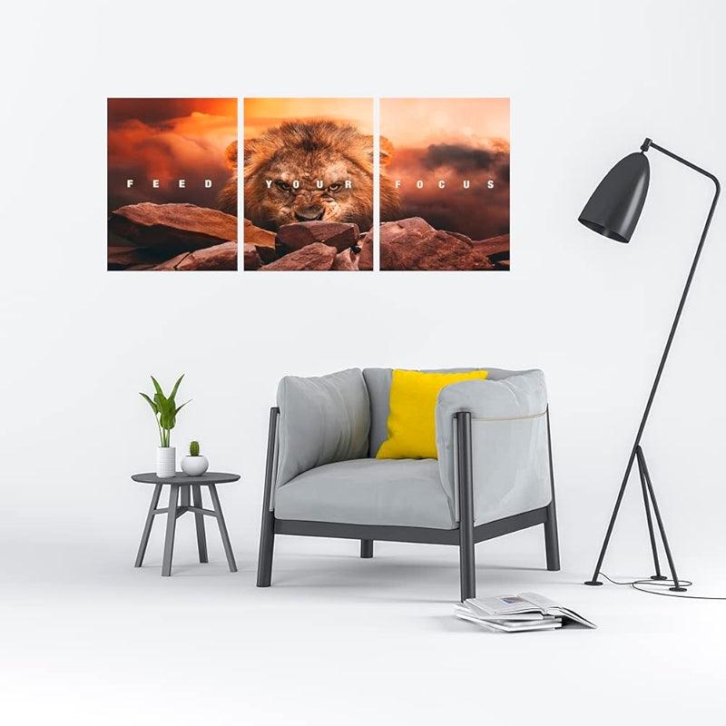 Inspirational Wall Art Canvas Set For Motivation And Success-Original Frame