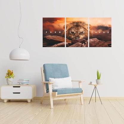 Inspirational Wall Art Canvas Set For Motivation And Success-Original Frame