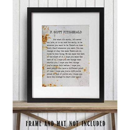 Quotes Book Page Wall Art Print-Original Frame