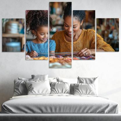 The Tapestry Of Love Weaving Memories Together Canvas Paintings Frame