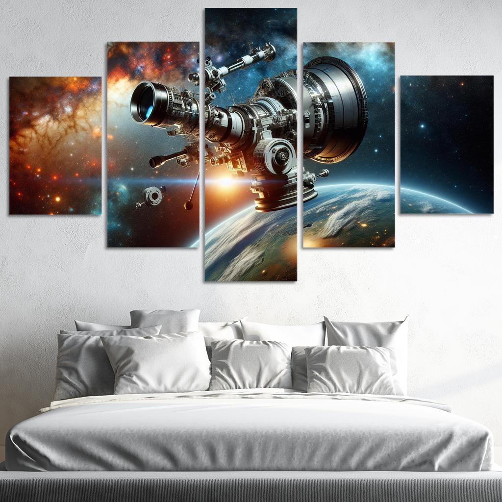 The Wonders Of Space Telescopes Abstract Paintings Frame
