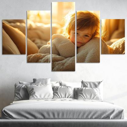 Whispers Of The Heart A Mothers Embrace Custom Paintings Frame