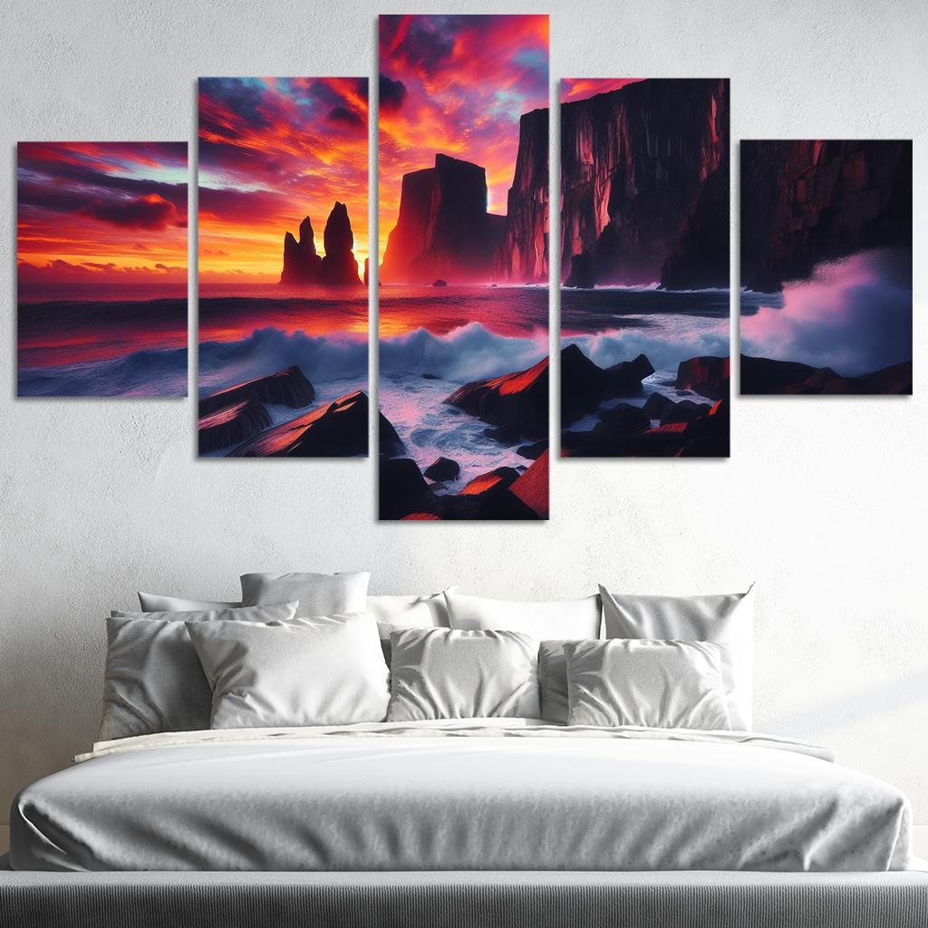 Sunset Cliffs A Photographers Dream Canvas Paintings Frame