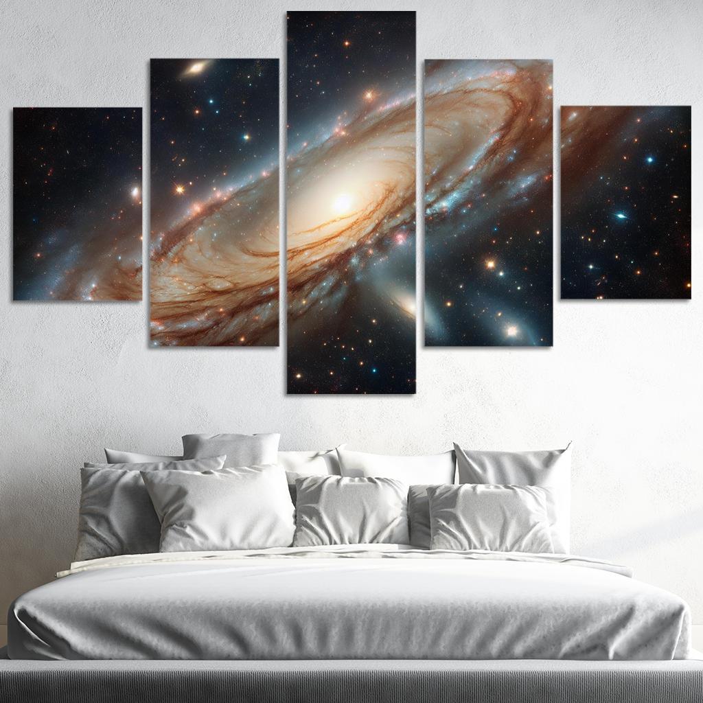 The Striking Features Of The Andromeda Galaxy Abstract Paintings Frame