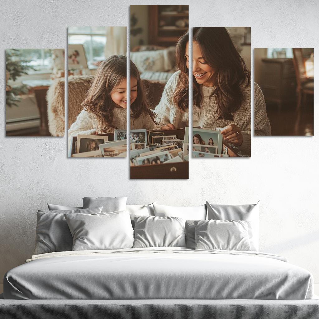 Moments Of Connection A Mothers Heartbeat Custom Paintings Frame