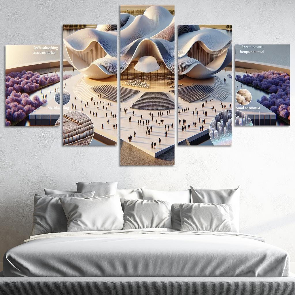 Architectural Soundscapes Custom Paintings Frame