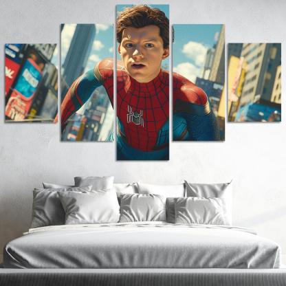 Tom Holland The Web-slinger With Heart Framed Paintings