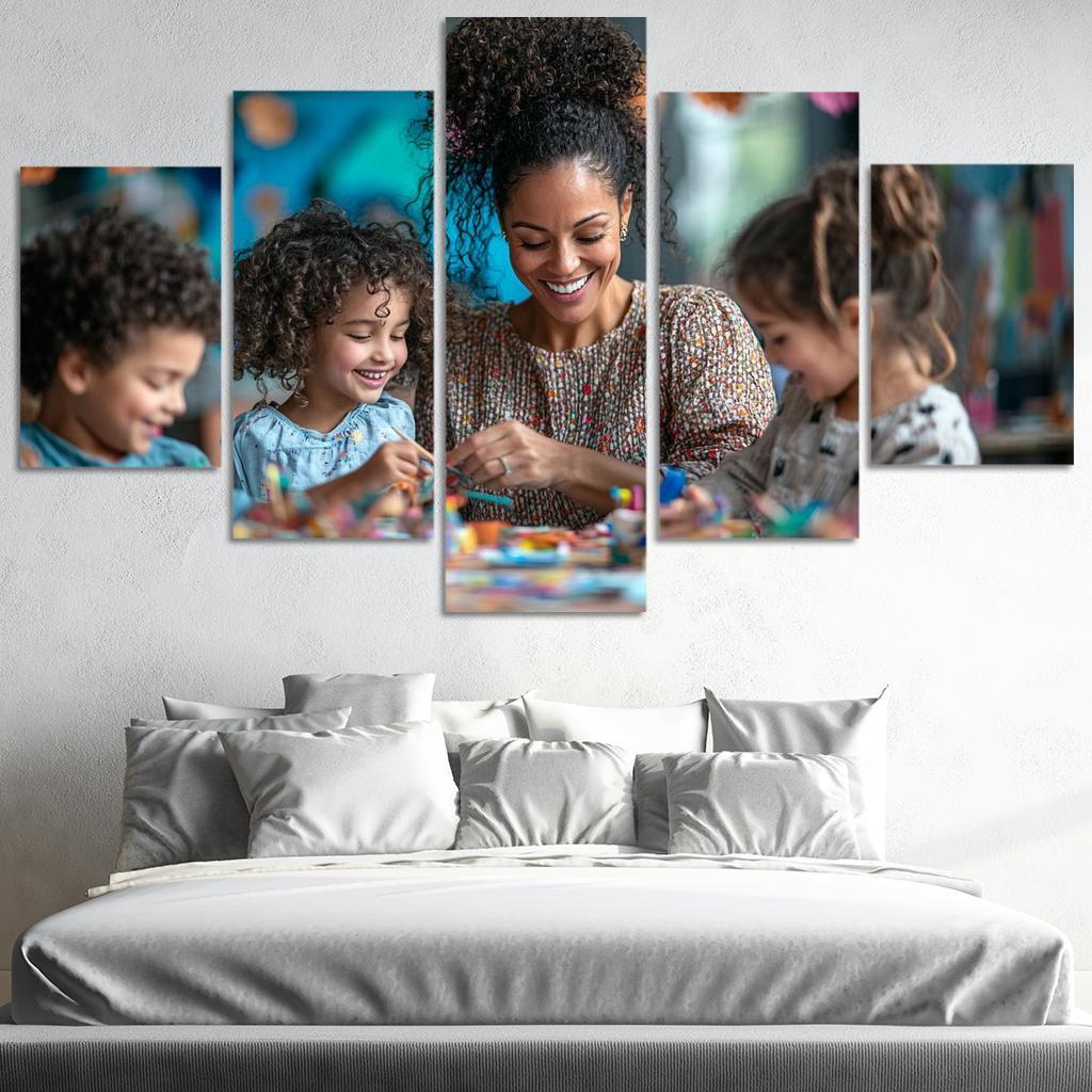 Crafted Memories A Mothers Handmade Love Modern Paintings Frame