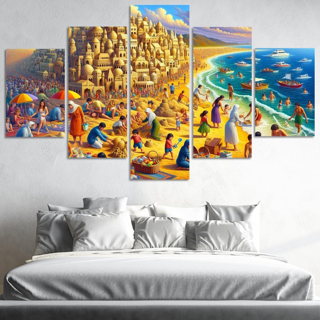 Calm Waters Ideal For Family Fun Abstract Paintings Frame