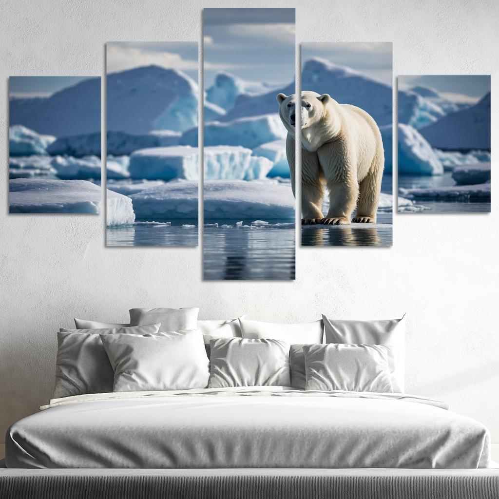 The Majestic Polar Bear The King Of The Arctic Custom Paintings Frame