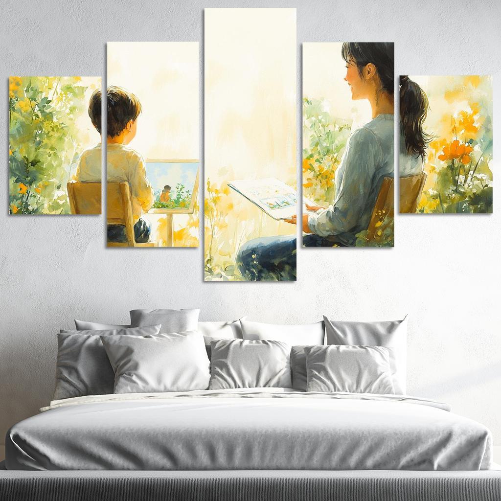 The Bridge Of Trust A Mothers Supportive Love Custom Paintings Frame