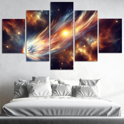 The Allure Of Comets And Their Trails Abstract Paintings Frame