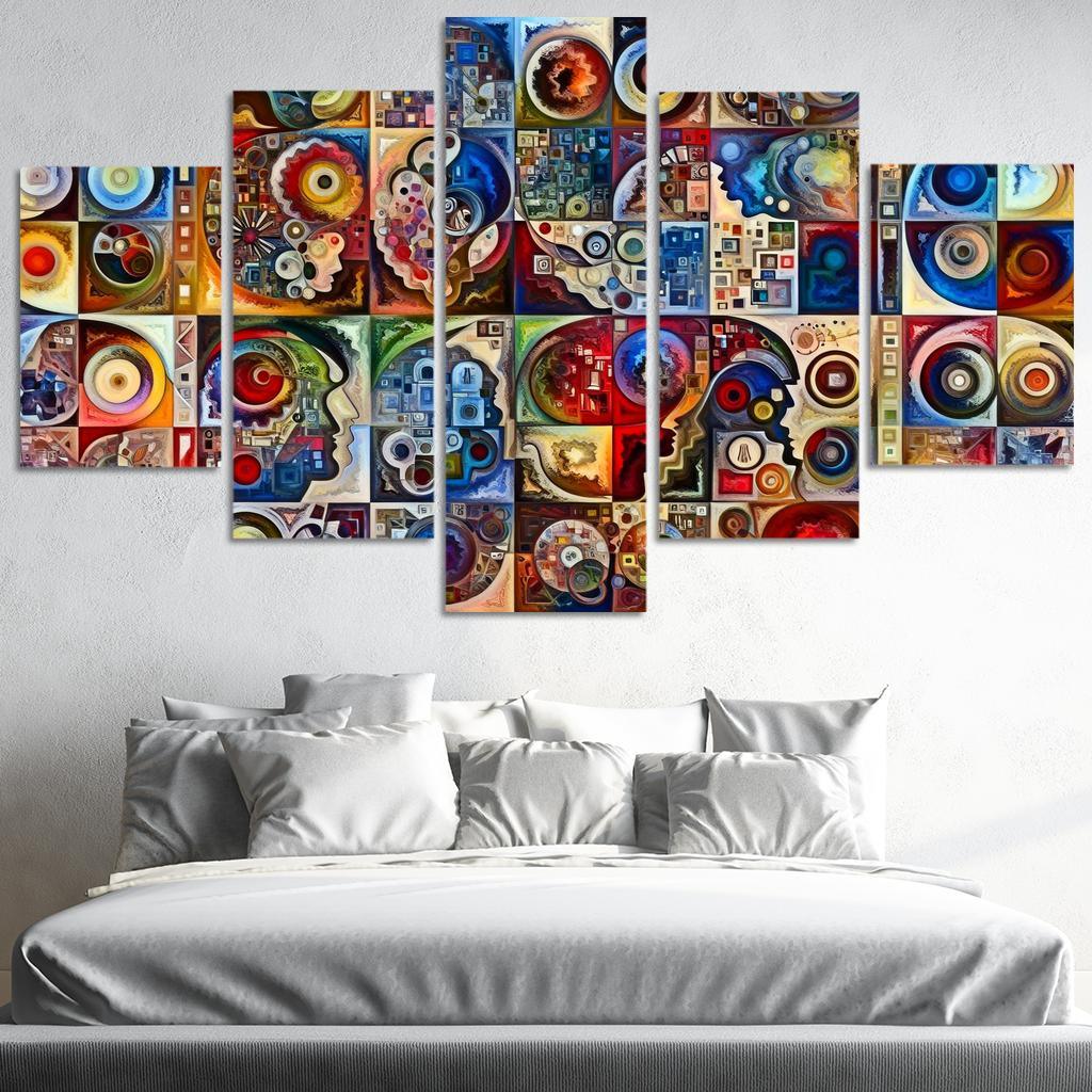 Crisis Of Identity Exploring Intersectionality Multi-panel Paintings