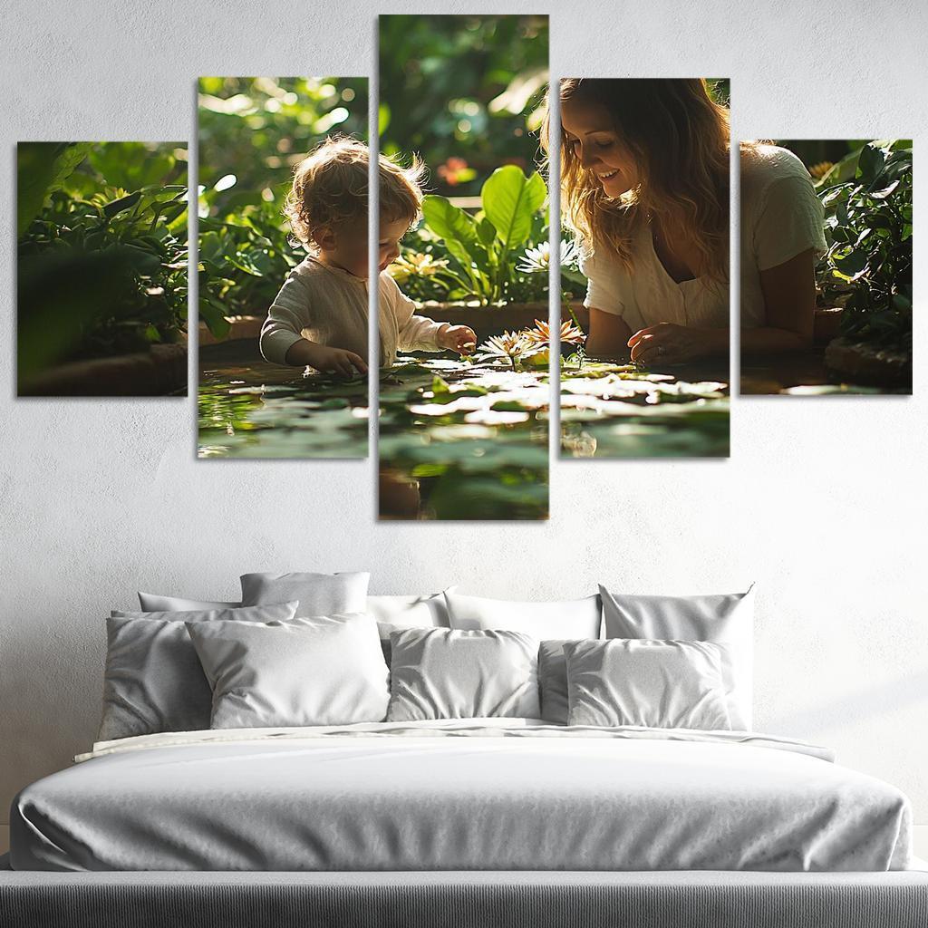 Reflections Of Love A Mothers Wisdom In Nature Canvas Paintings Frame