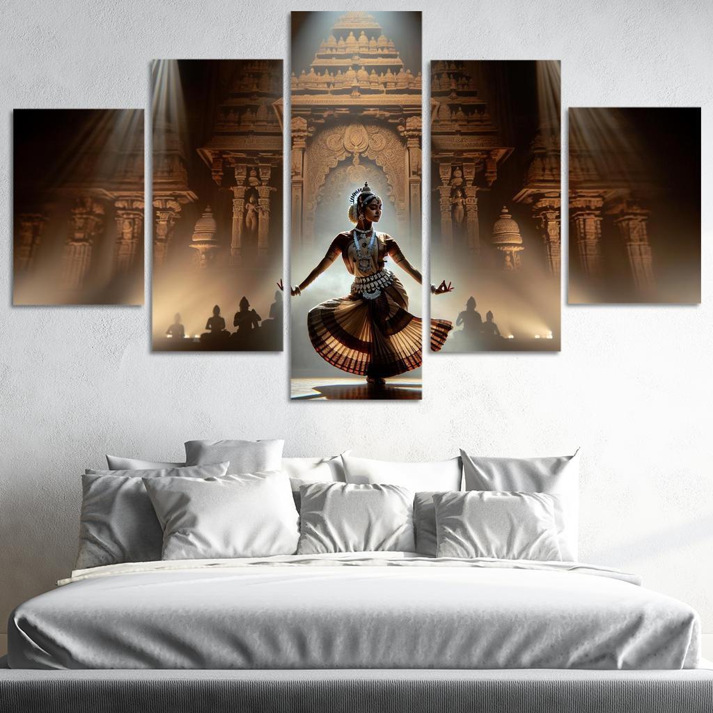 Odissi The Sacred Dance Of Odisha Modern Paintings Frame