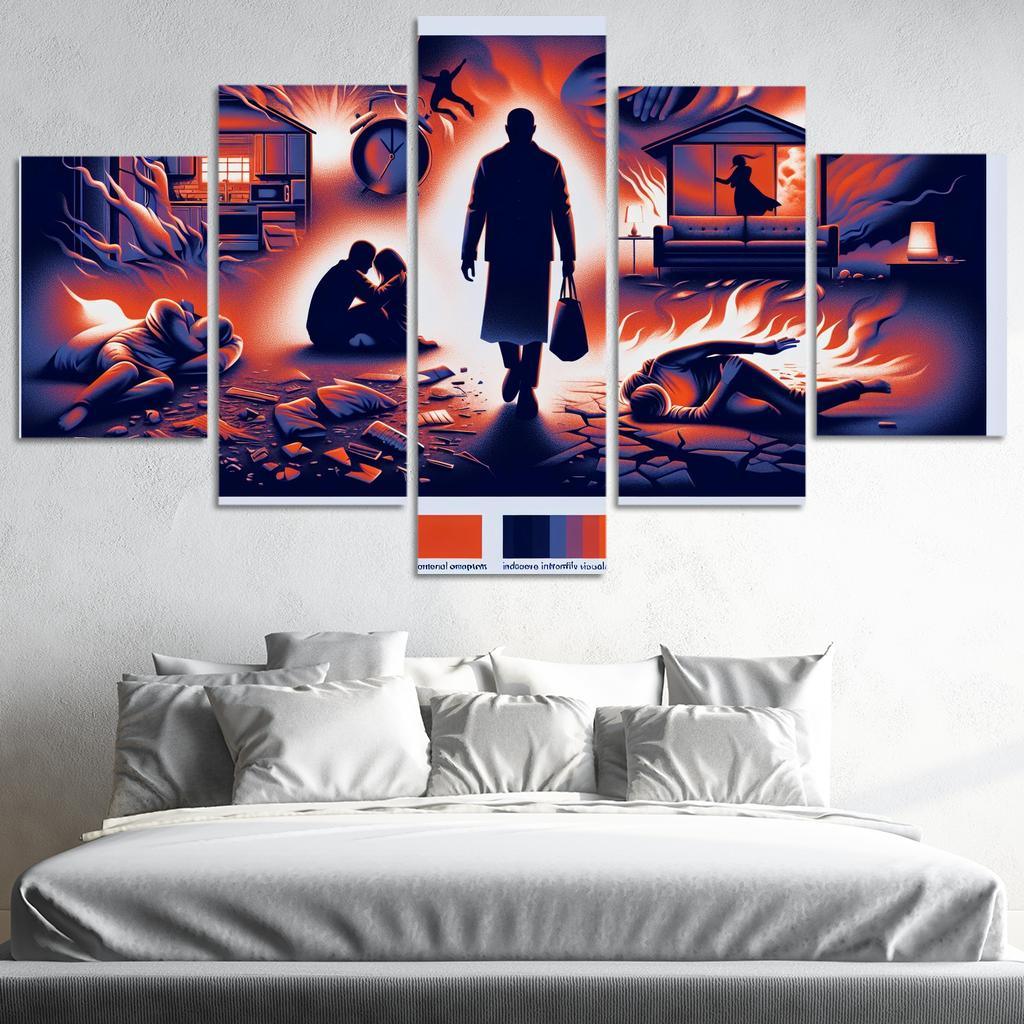 The Sound Of Silence Domestic Abuse Awareness Multi-panel Paintings