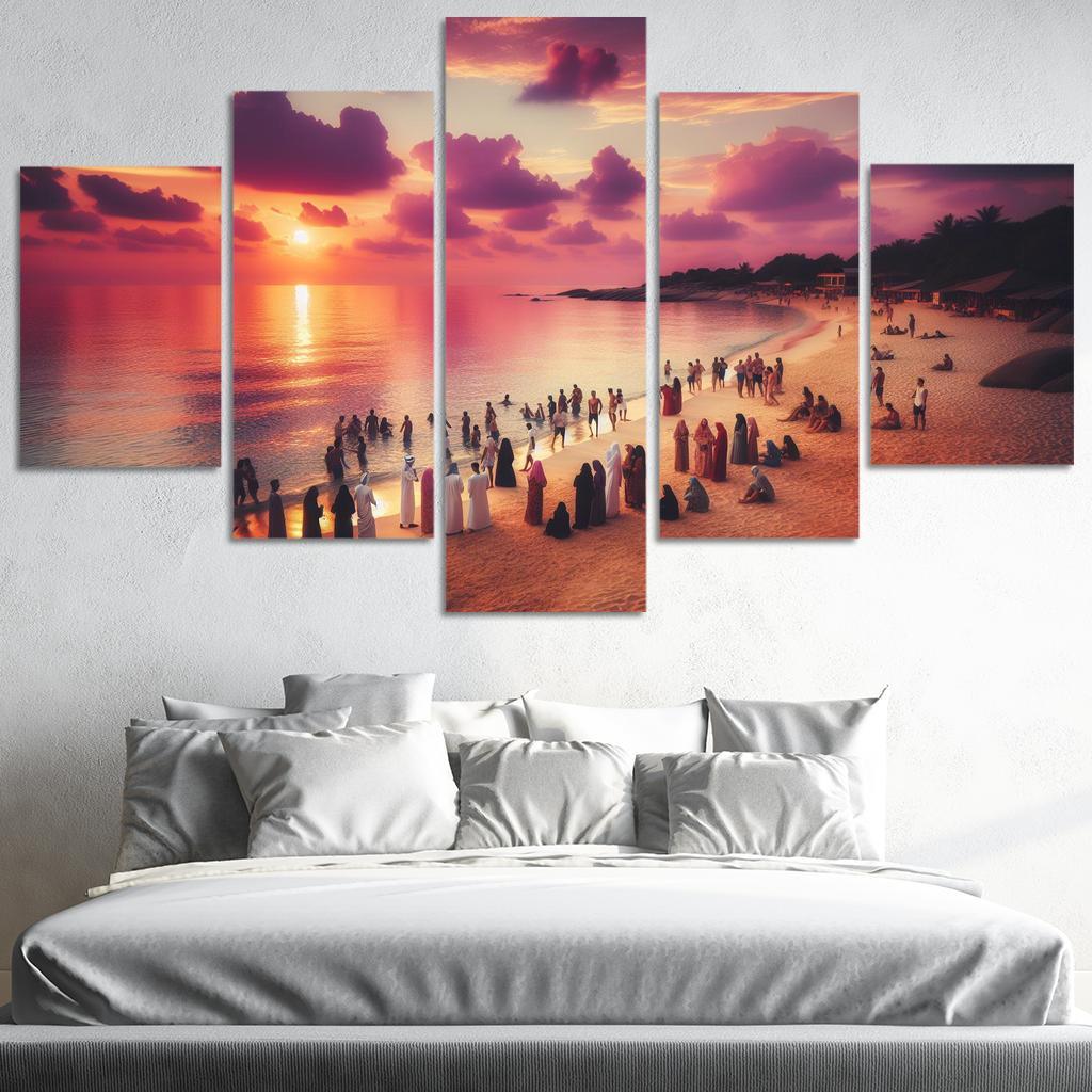 Sunset Glade Evening Retreat Abstract Paintings Frame