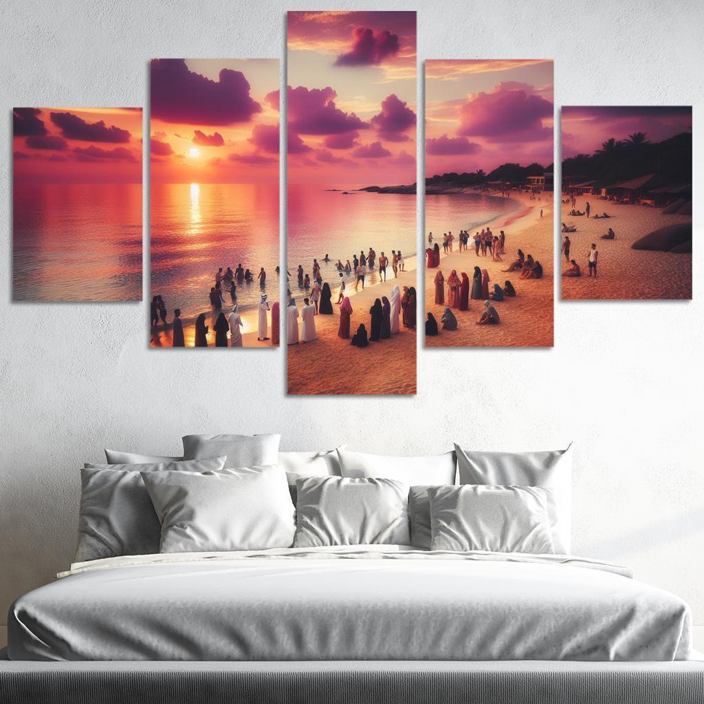 Sunset Glade Evening Retreat Abstract Paintings Frame