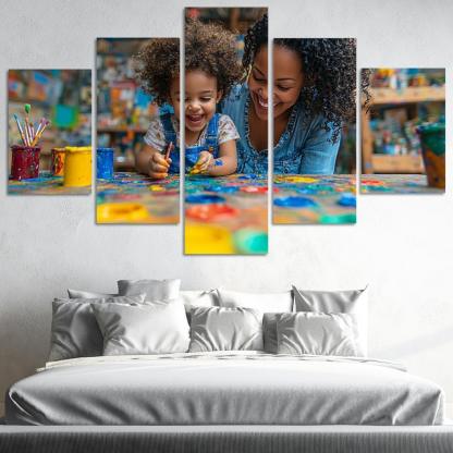 The Colors Of Her Love A Mothers Creative Spirit Canvas Paintings Frame