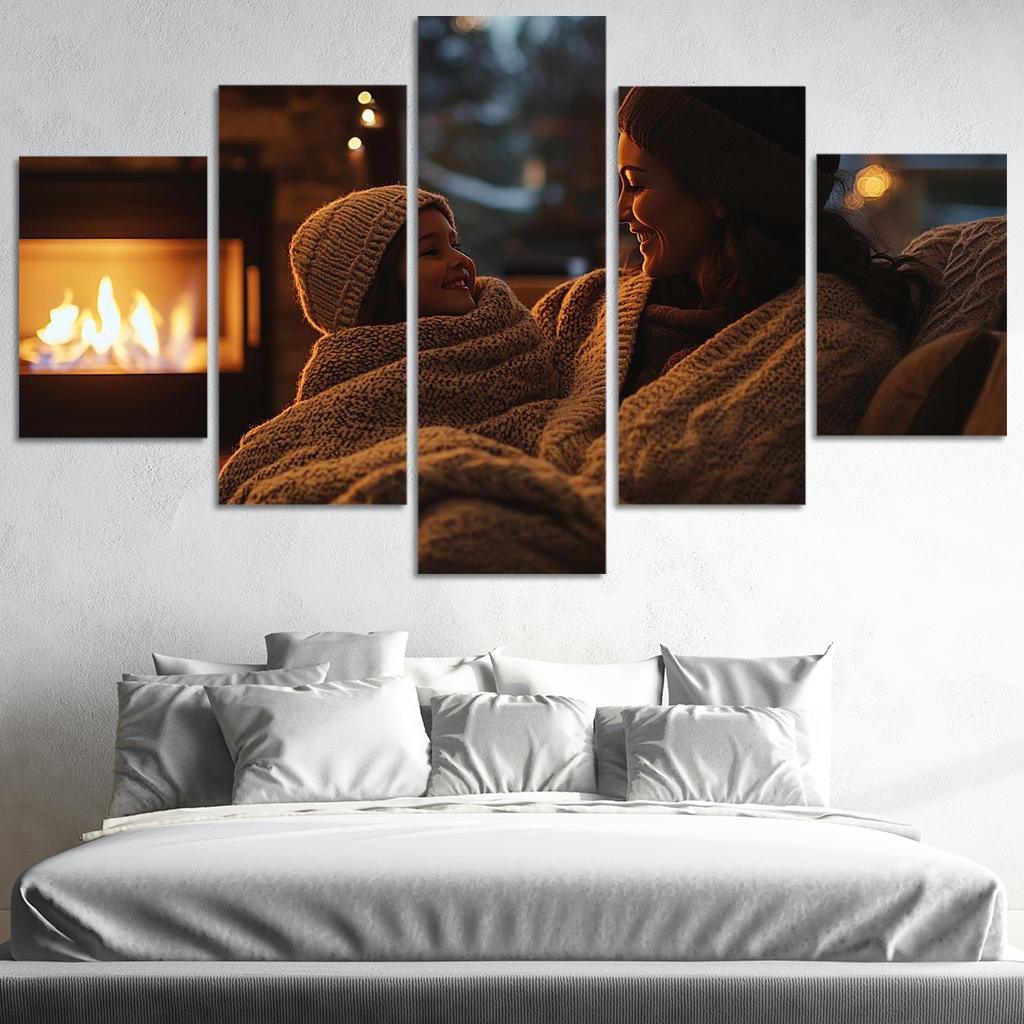 Embers Of Love A Mothers Warmth Canvas Paintings Frame