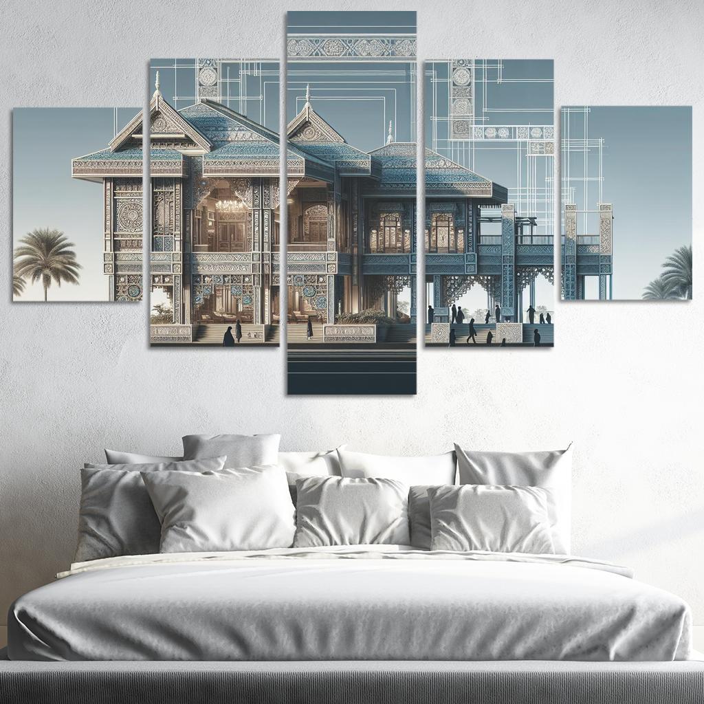 Transitional Architecture Custom Paintings Frame