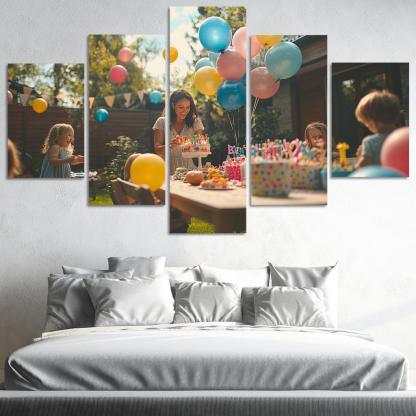 Moments Of Joy A Mothers Celebration Of Life Canvas Paintings Frame