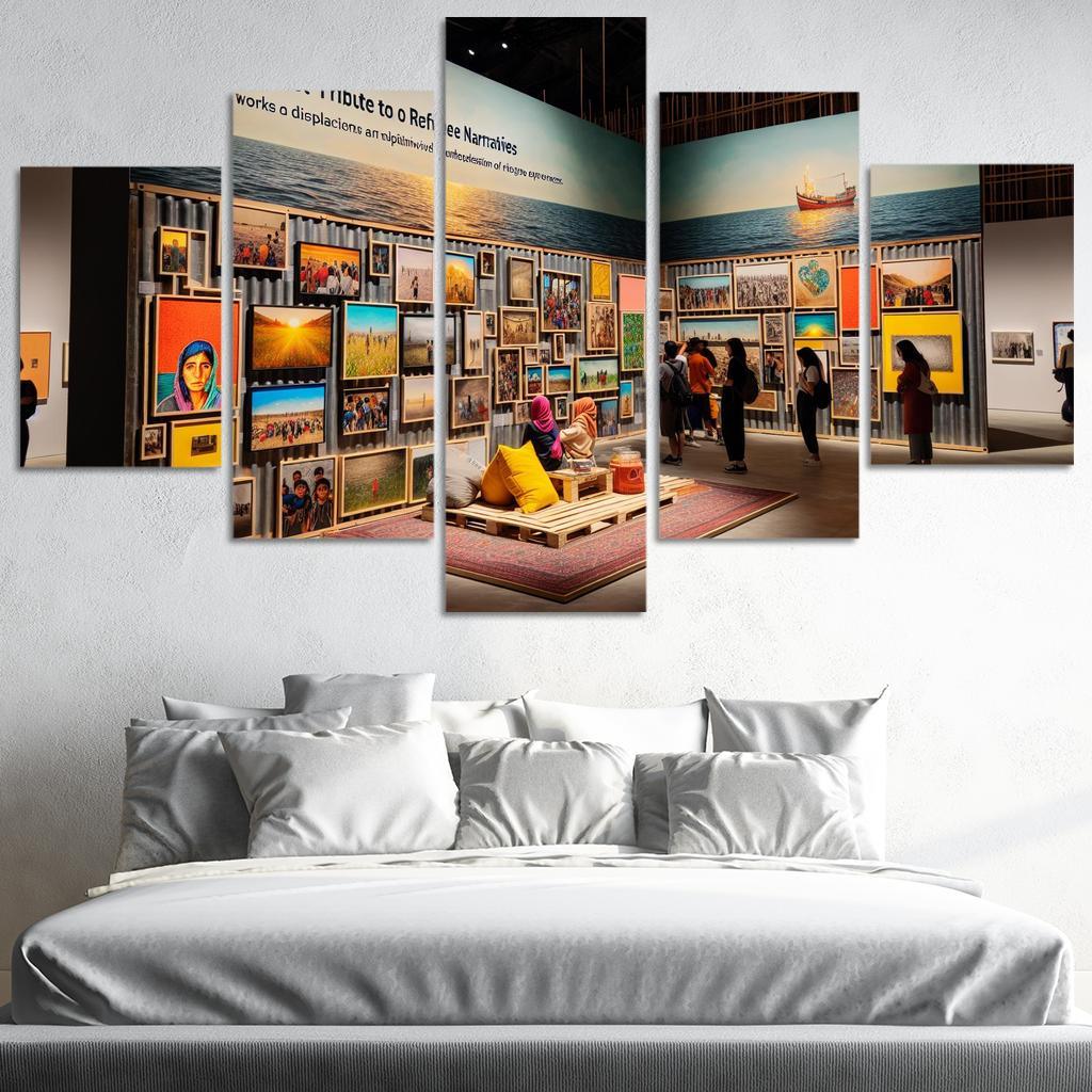 Reflections Of Resilience Art On Refugee Experiences Framed Paintings